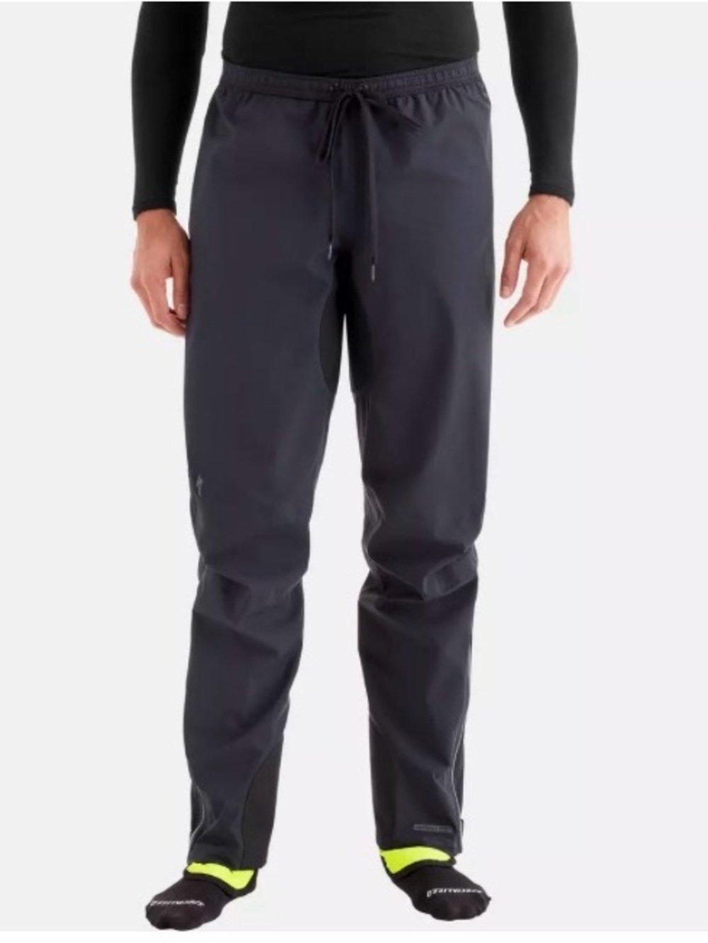 Specialized deflect H2O comp Black Cycling pant Neon Yellow Ankle Accents